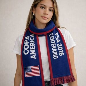 Copa America Blue and Red Scarf